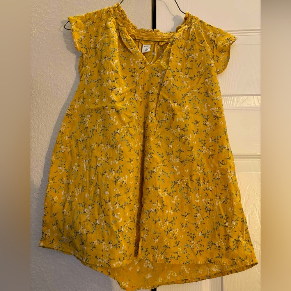 Floral Yellow Old Navy Shirt